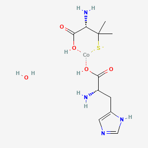 molecular formula C11H19CoN4O5S B608565 L-组氨酰-D-青霉胺钴(III) CAS No. 60478-99-1