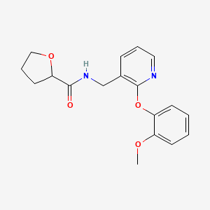 molecular formula C18H20N2O4 B6085684 N-{[2-(2-methoxyphenoxy)-3-pyridinyl]methyl}tetrahydro-2-furancarboxamide 
