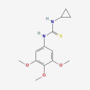 molecular formula C13H18N2O3S B6085763 N-cyclopropyl-N'-(3,4,5-trimethoxyphenyl)thiourea 