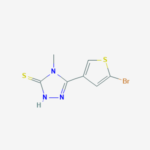 molecular formula C7H6BrN3S2 B6085773 5-(5-bromo-3-thienyl)-4-methyl-4H-1,2,4-triazole-3-thiol 