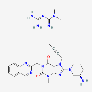 molecular formula C29H39N13O2 B608580 珍达度 CAS No. 1198772-26-7