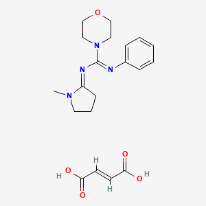 molecular formula C20H26N4O5 B608581 Linogliride fumarate 