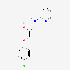 molecular formula C14H15ClN2O2 B6085957 1-(4-chlorophenoxy)-3-(2-pyridinylamino)-2-propanol 