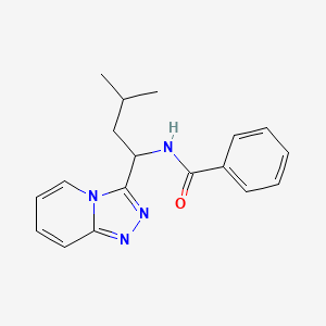 molecular formula C18H20N4O B6086029 N-(3-methyl-1-[1,2,4]triazolo[4,3-a]pyridin-3-ylbutyl)benzamide 