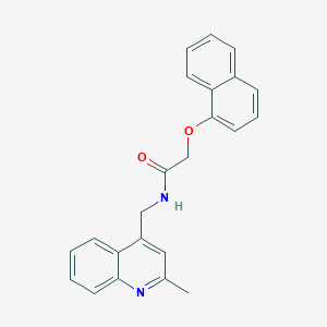 molecular formula C23H20N2O2 B6086038 N-[(2-methylquinolin-4-yl)methyl]-2-(1-naphthyloxy)acetamide 