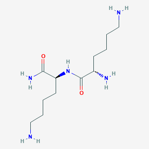 molecular formula C12H27N5O2 B608612 L-赖氨酰-L-赖氨酰胺 CAS No. 134276-59-8