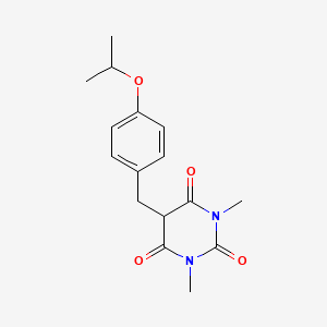 molecular formula C16H20N2O4 B6086154 5-(4-isopropoxybenzyl)-1,3-dimethyl-2,4,6(1H,3H,5H)-pyrimidinetrione 