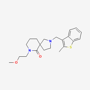 molecular formula C21H28N2O2S B6086175 7-(2-methoxyethyl)-2-[(2-methyl-1-benzothien-3-yl)methyl]-2,7-diazaspiro[4.5]decan-6-one 