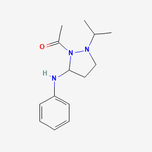 molecular formula C14H21N3O B6086178 2-acetyl-1-isopropyl-N-phenyl-3-pyrazolidinamine 