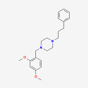 molecular formula C22H30N2O2 B6086190 1-(2,4-dimethoxybenzyl)-4-(3-phenylpropyl)piperazine 
