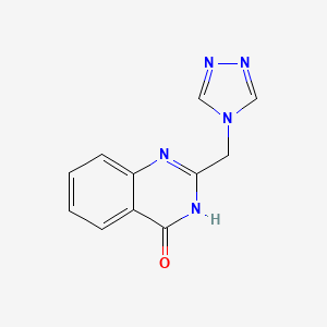 molecular formula C11H9N5O B6086194 2-(4H-1,2,4-triazol-4-ylmethyl)quinazolin-4(3H)-one 