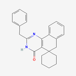 molecular formula C24H24N2O B6086201 2-benzyl-3H-spiro[benzo[h]quinazoline-5,1'-cyclohexan]-4(6H)-one 
