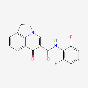 molecular formula C18H12F2N2O2 B6086215 N-(2,6-difluorophenyl)-6-oxo-1,2-dihydro-6H-pyrrolo[3,2,1-ij]quinoline-5-carboxamide 