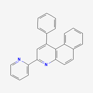 molecular formula C24H16N2 B6086259 1-phenyl-3-(2-pyridinyl)benzo[f]quinoline 
