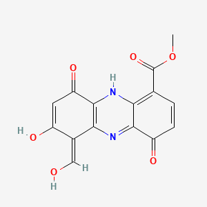 molecular formula C15H10N2O6 B608627 洛莫芬菌素 CAS No. 26786-84-5