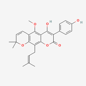 molecular formula C26H26O6 B608628 龙胆酸 CAS No. 5490-47-1