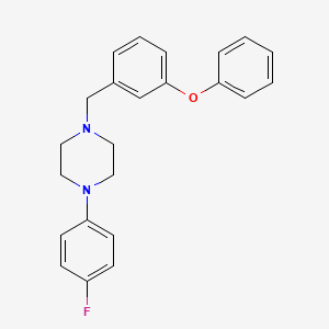 molecular formula C23H23FN2O B6086291 1-(4-fluorophenyl)-4-(3-phenoxybenzyl)piperazine 