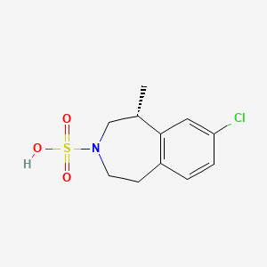 molecular formula C11H14ClNO3S B608636 洛卡色林磺酸盐 CAS No. 1361572-46-4