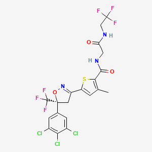 molecular formula C20H14Cl3F6N3O3S B608639 Lotilaner CAS No. 1369852-71-0