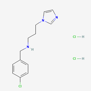 molecular formula C13H18Cl3N3 B6086422 N-(4-chlorobenzyl)-3-(1H-imidazol-1-yl)propan-1-amine dihydrochloride 
