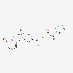 N-(4-methylphenyl)-4-oxo-4-(6-oxo-7,11-diazatricyclo[7.3.1.0~2,7~]trideca-2,4-dien-11-yl)butanamide