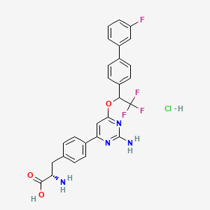 molecular formula C27H23ClF4N4O3 B608645 LP533401 hcl CAS No. 1040526-12-2