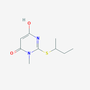 molecular formula C9H14N2O2S B6086618 2-(sec-butylthio)-6-hydroxy-3-methyl-4(3H)-pyrimidinone 