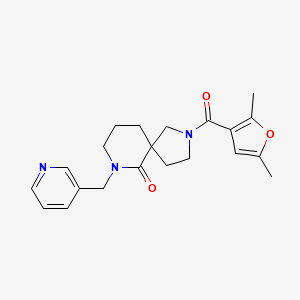 molecular formula C21H25N3O3 B6086657 2-(2,5-dimethyl-3-furoyl)-7-(3-pyridinylmethyl)-2,7-diazaspiro[4.5]decan-6-one 