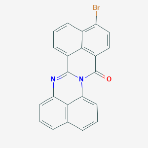 molecular formula C22H11BrN2O B6086659 11-溴-14H-苯并[4,5]异喹啉[2,1-a] перимидин-14-酮 