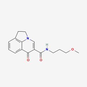 molecular formula C16H18N2O3 B6086742 N-(3-methoxypropyl)-6-oxo-1,2-dihydro-6H-pyrrolo[3,2,1-ij]quinoline-5-carboxamide 