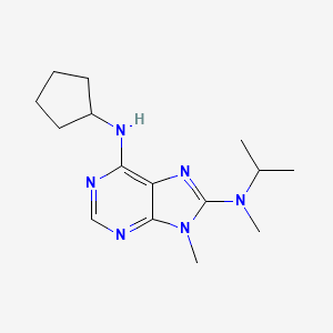 B608677 N6-Cyclopentyl-N8-isopropyl-N8,9-dimethyl-9H-purine-6,8-diamine CAS No. 674289-28-2