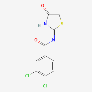 molecular formula C10H6Cl2N2O2S B6086849 3,4-dichloro-N-(4-oxo-4,5-dihydro-1,3-thiazol-2-yl)benzamide CAS No. 6352-09-6