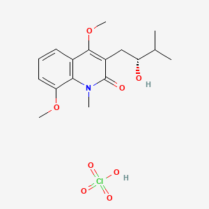 molecular formula C17H22ClNO7 B608694 月桂碱高氯酸盐 CAS No. 114099-37-5