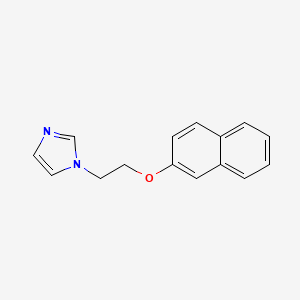 molecular formula C15H14N2O B6086943 1-[2-(2-naphthyloxy)ethyl]-1H-imidazole 
