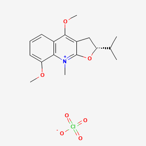 B608695 Lunasine perchlorate, (-)- CAS No. 121543-68-8