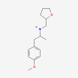 molecular formula C15H23NO2 B6087035 1-(4-methoxyphenyl)-N-(tetrahydro-2-furanylmethyl)-2-propanamine 