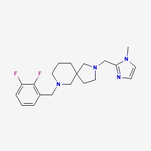 molecular formula C20H26F2N4 B6087138 7-(2,3-difluorobenzyl)-2-[(1-methyl-1H-imidazol-2-yl)methyl]-2,7-diazaspiro[4.5]decane 