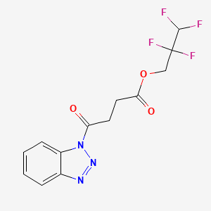 molecular formula C13H11F4N3O3 B6087158 2,2,3,3-tetrafluoropropyl 4-(1H-1,2,3-benzotriazol-1-yl)-4-oxobutanoate 