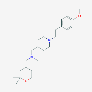 molecular formula C24H40N2O2 B6087172 1-(2,2-dimethyltetrahydro-2H-pyran-4-yl)-N-({1-[2-(4-methoxyphenyl)ethyl]-4-piperidinyl}methyl)-N-methylmethanamine 
