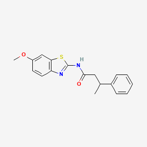 molecular formula C18H18N2O2S B6087184 N-(6-methoxy-1,3-benzothiazol-2-yl)-3-phenylbutanamide 