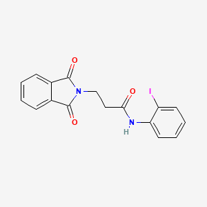 molecular formula C17H13IN2O3 B6087203 3-(1,3-dioxo-1,3-dihydro-2H-isoindol-2-yl)-N-(2-iodophenyl)propanamide 
