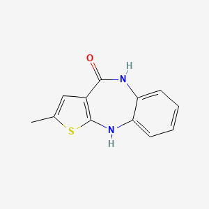molecular formula C12H10N2OS B608733 2-甲基-5,10-二氢噻吩并[3,2-c][1,5]苯并二氮杂卓-4-酮 CAS No. 221176-49-4