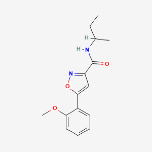 molecular formula C15H18N2O3 B6087348 N-(sec-butyl)-5-(2-methoxyphenyl)-3-isoxazolecarboxamide 
