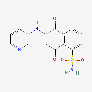 6-(3-Pyridylamino)-5,8-dioxo-5,8-dihydronaphthalene-1-sulfonamide