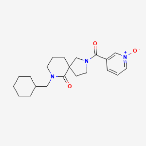 molecular formula C21H29N3O3 B6087556 7-(cyclohexylmethyl)-2-[(1-oxido-3-pyridinyl)carbonyl]-2,7-diazaspiro[4.5]decan-6-one 