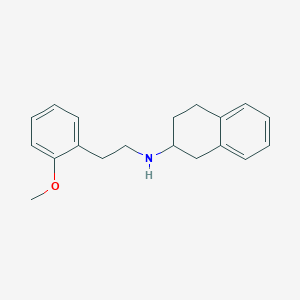 molecular formula C19H23NO B6087583 N-[2-(2-methoxyphenyl)ethyl]-1,2,3,4-tetrahydro-2-naphthalenamine 