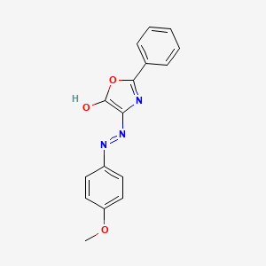 2-phenyl-1,3-oxazole-4,5-dione 4-[(4-methoxyphenyl)hydrazone]