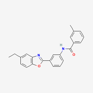molecular formula C23H20N2O2 B6087600 N-[3-(5-ethyl-1,3-benzoxazol-2-yl)phenyl]-3-methylbenzamide 