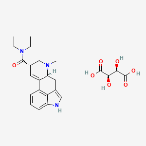 molecular formula C24H31N3O7 B608766 酒石酸麦角酰二乙酰胺，L- CAS No. 35606-16-7