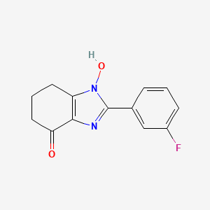 molecular formula C13H11FN2O2 B6087677 2-(3-fluorophenyl)-1-hydroxy-1,5,6,7-tetrahydro-4H-benzimidazol-4-one 